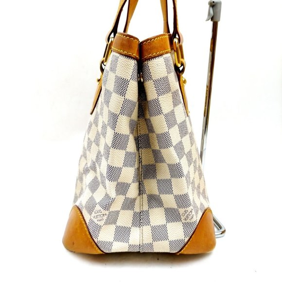 Louis Vuitton Hampstead PM White Damier Azur Tote Bag - Picture 3 of 14
